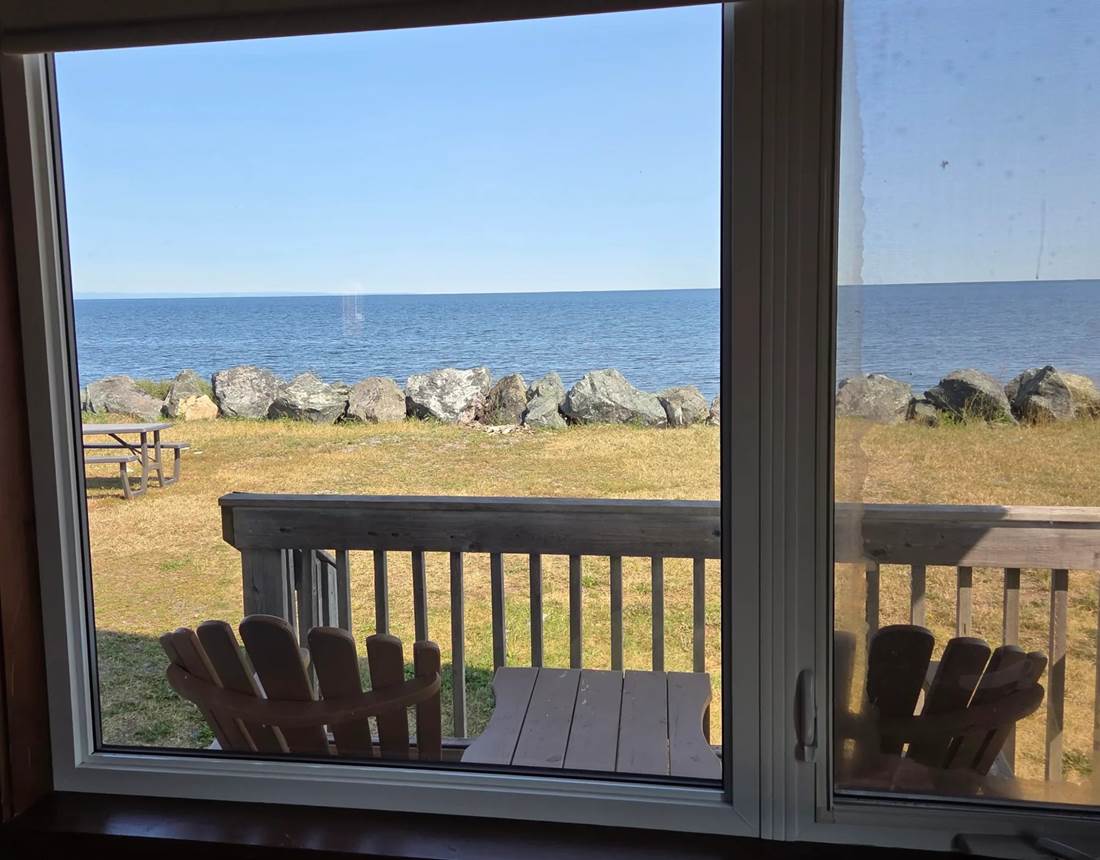 Terrasse avec vue sur la mer