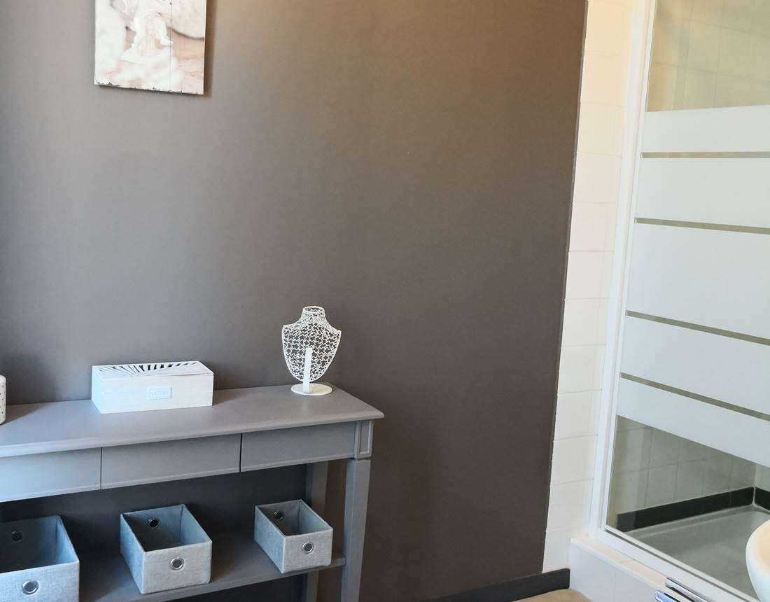 Maison Courbarien- chambre double "Andratit" salle d'eau