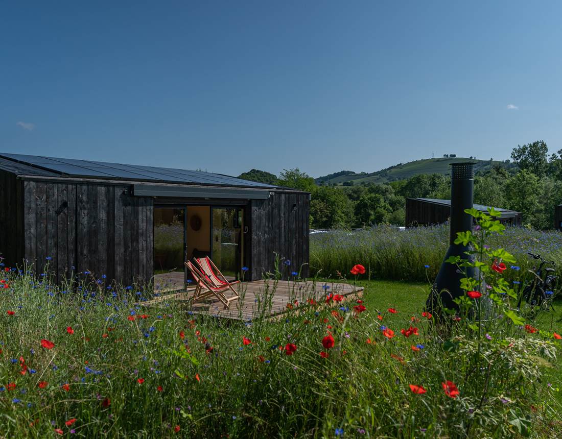 Cabane avec vue sur les Pyrénées