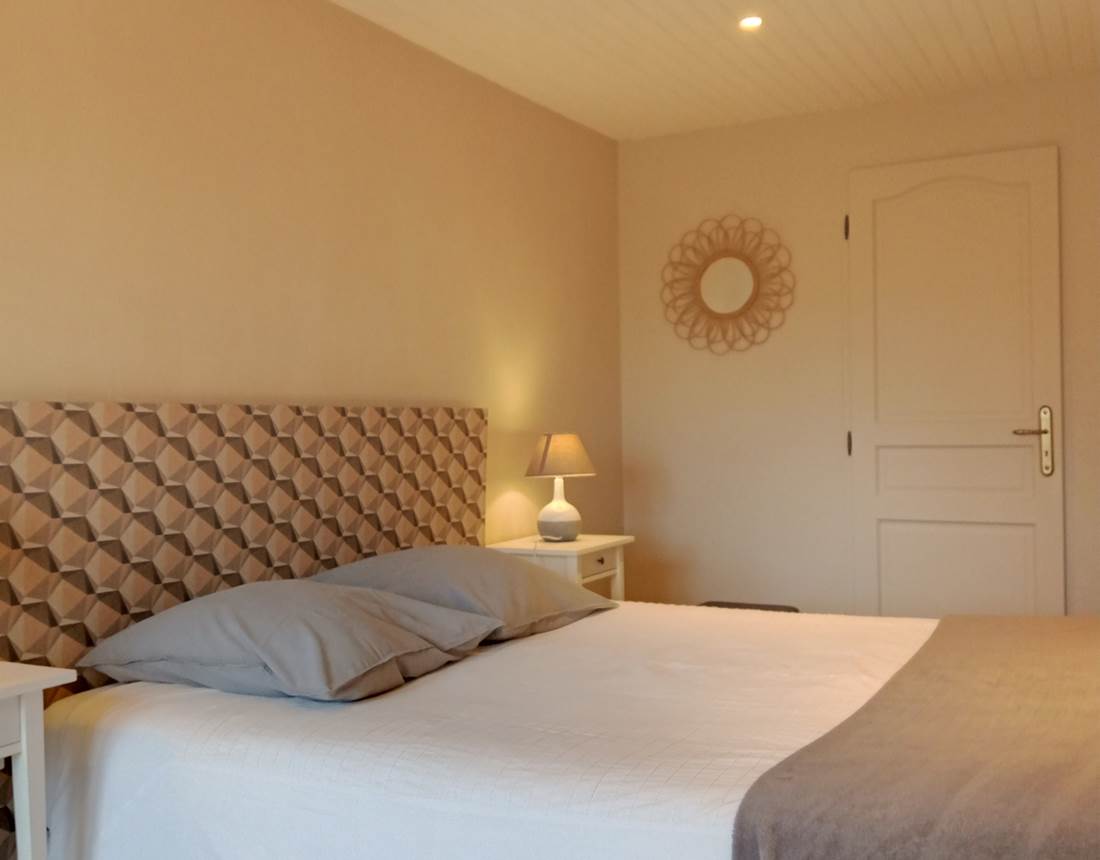 chambre double aux teintes de beige