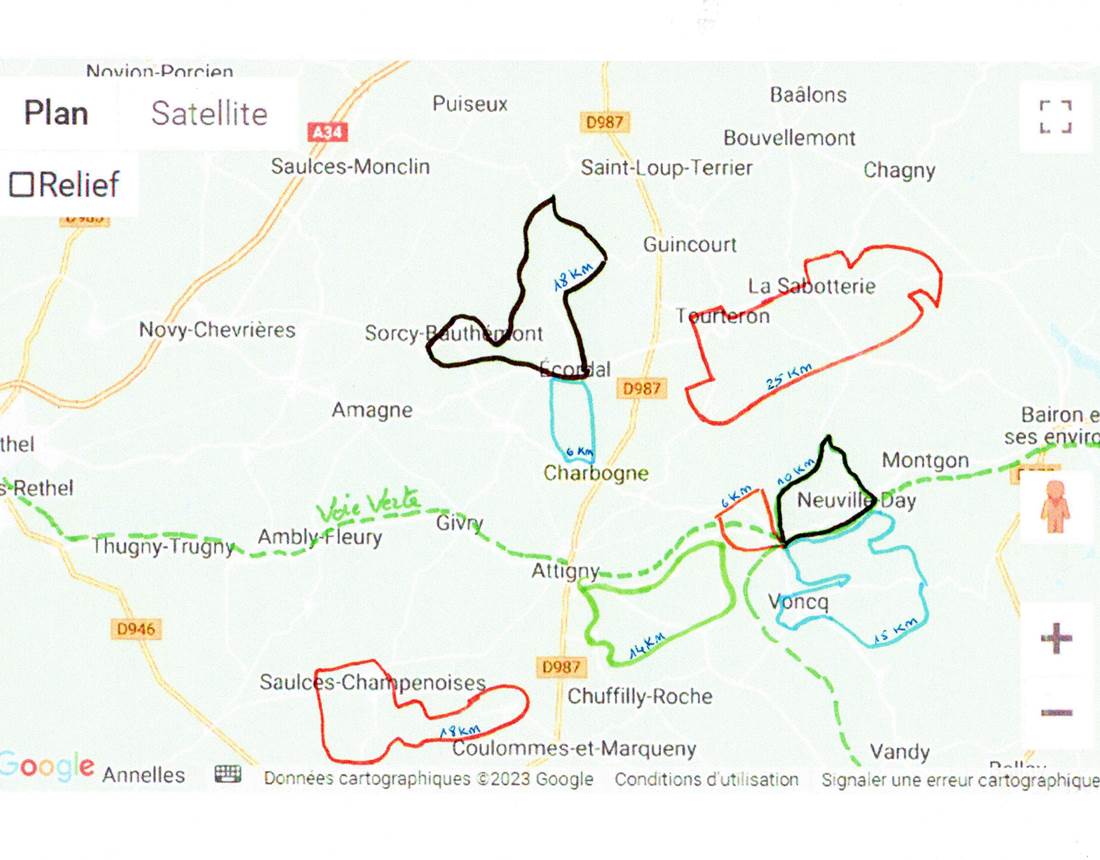 chemins de randonnées