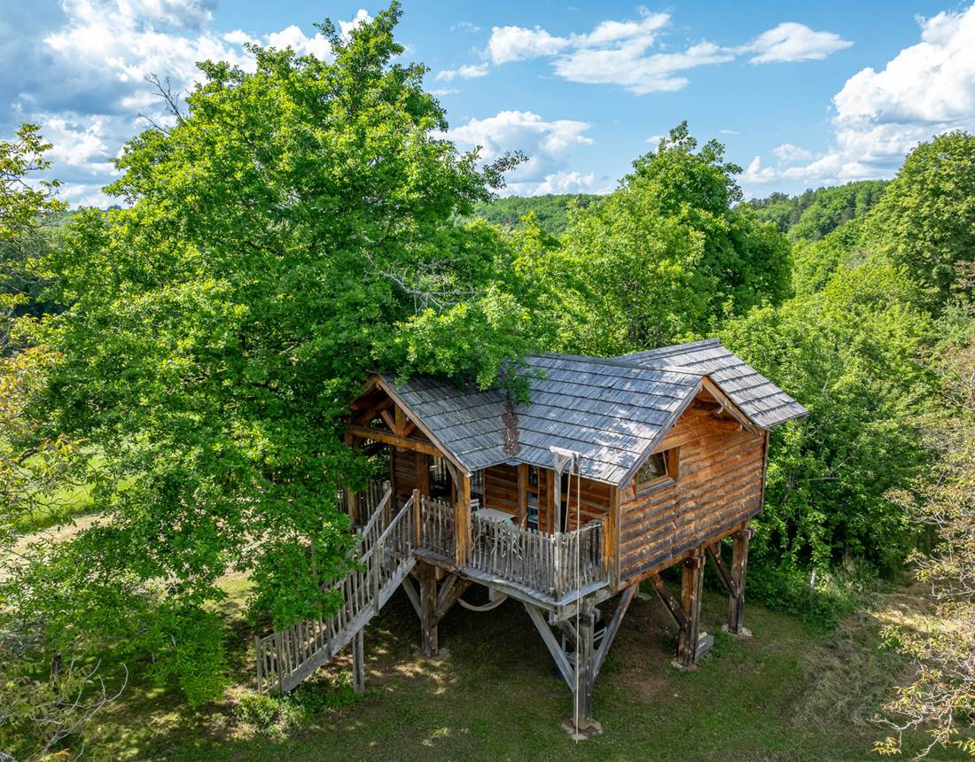Vue aérienne Petite Cabane INYAQAB crédit photo logadrone