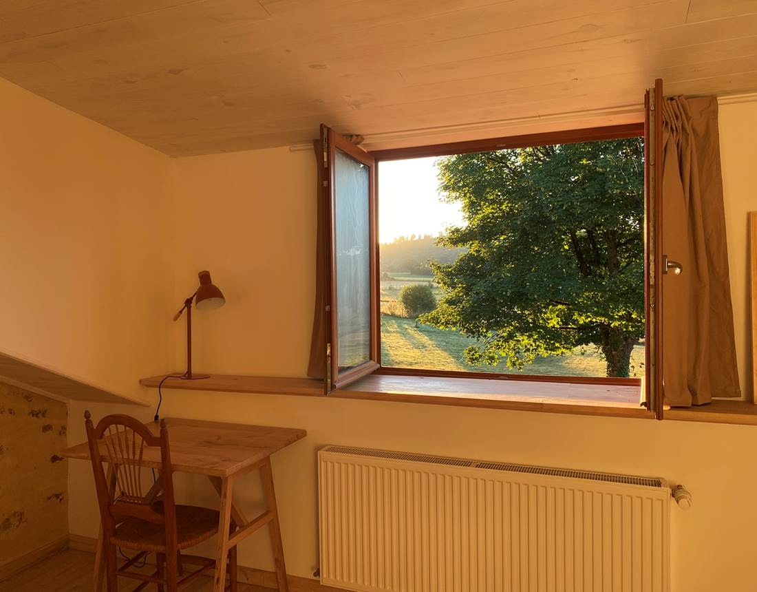 Gîte de la chevêche, chambre avec vue sur la campagne
