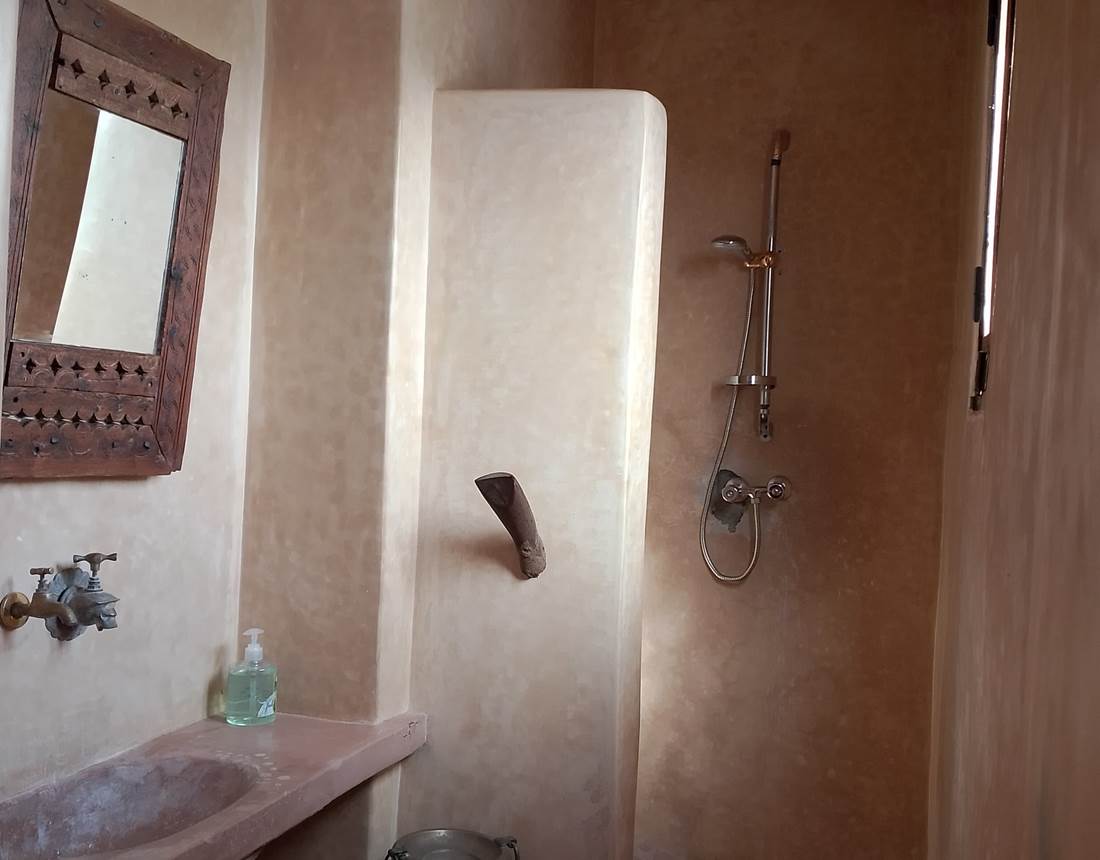 Chambre Patio Avec Salle de Bain Privative - Salle de bain Lavabo & Douche