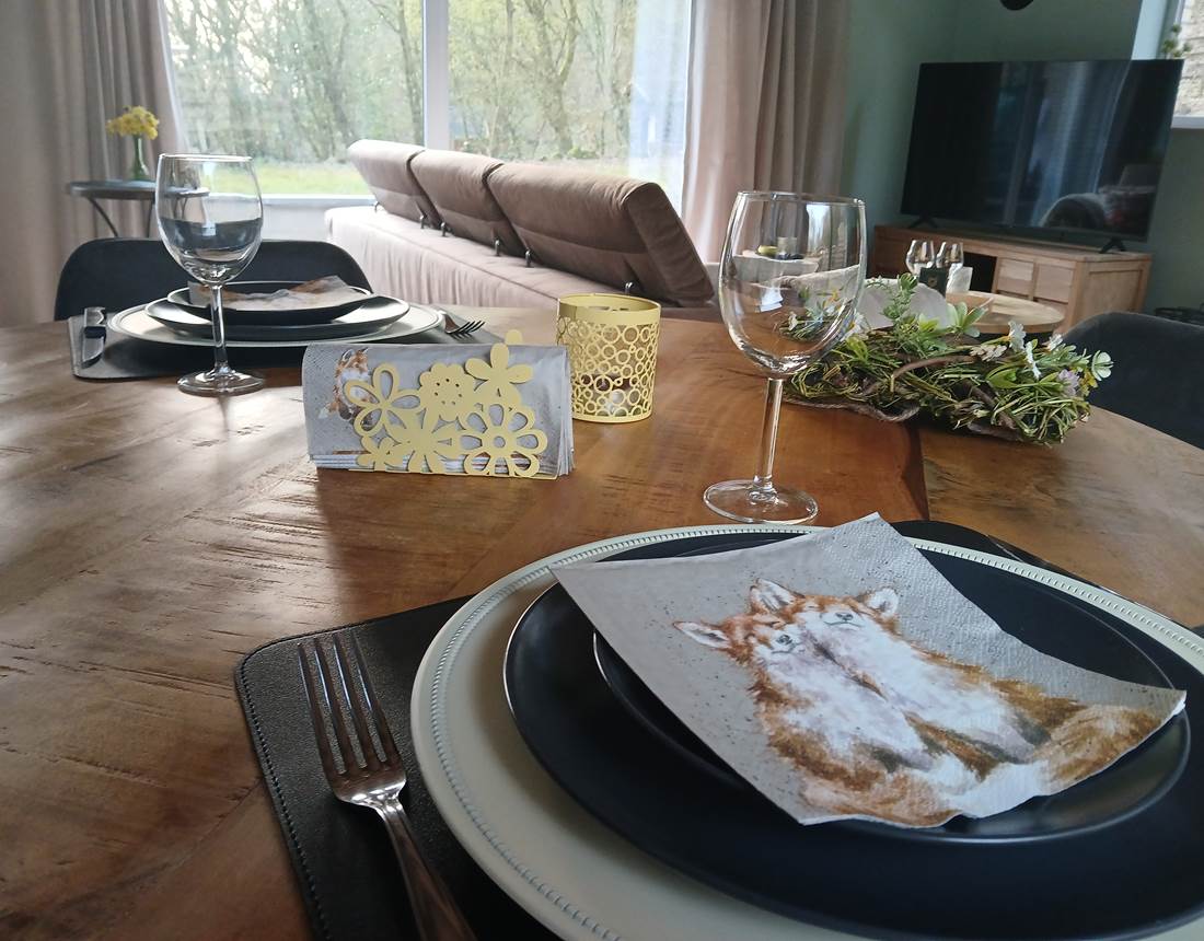 coin à manger  décoration printanière