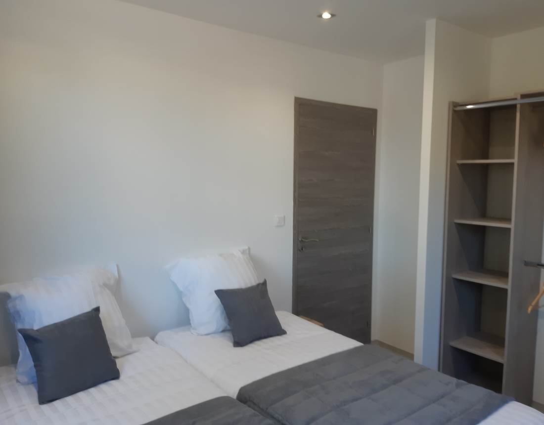 Chambre 2 lits simples appartement Horizon