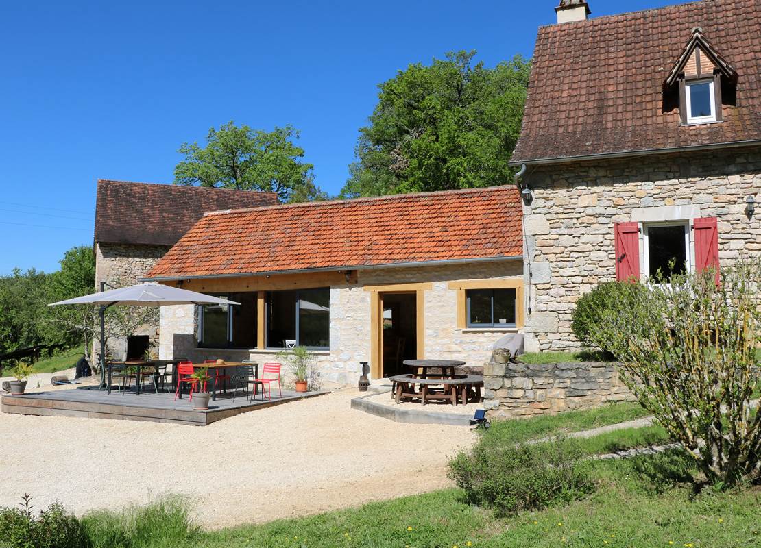 Grand gite terrasse proche Figeac
