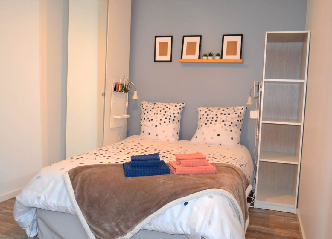 Residence des 3 îles_Etables-sur-mer_Brehat_Lit 140 cm