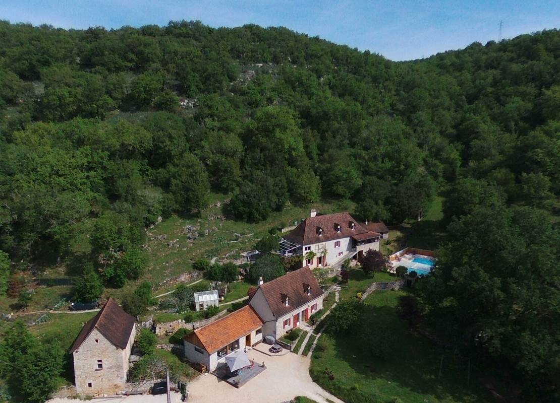 Vue globale grand gite Compostelle