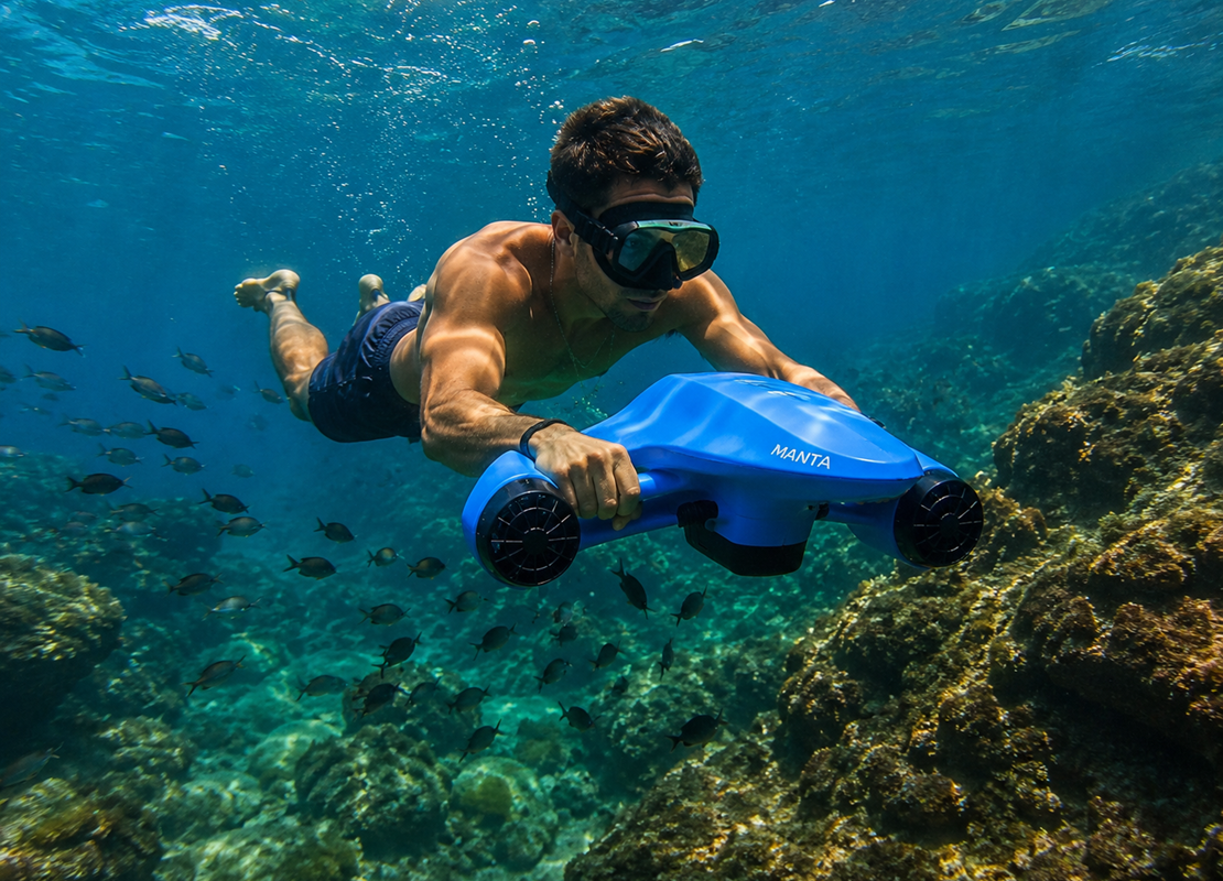 manta sous marin
