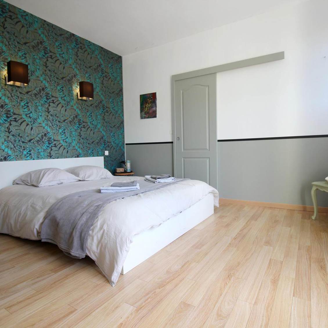 Chambre familiale avec terrasse avec vue sur le parc