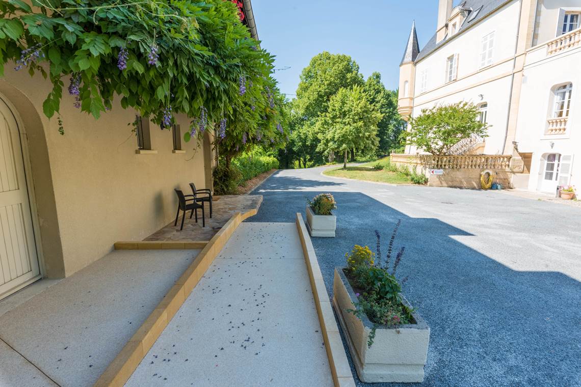 Accessibilté PMR au gîte 24/25