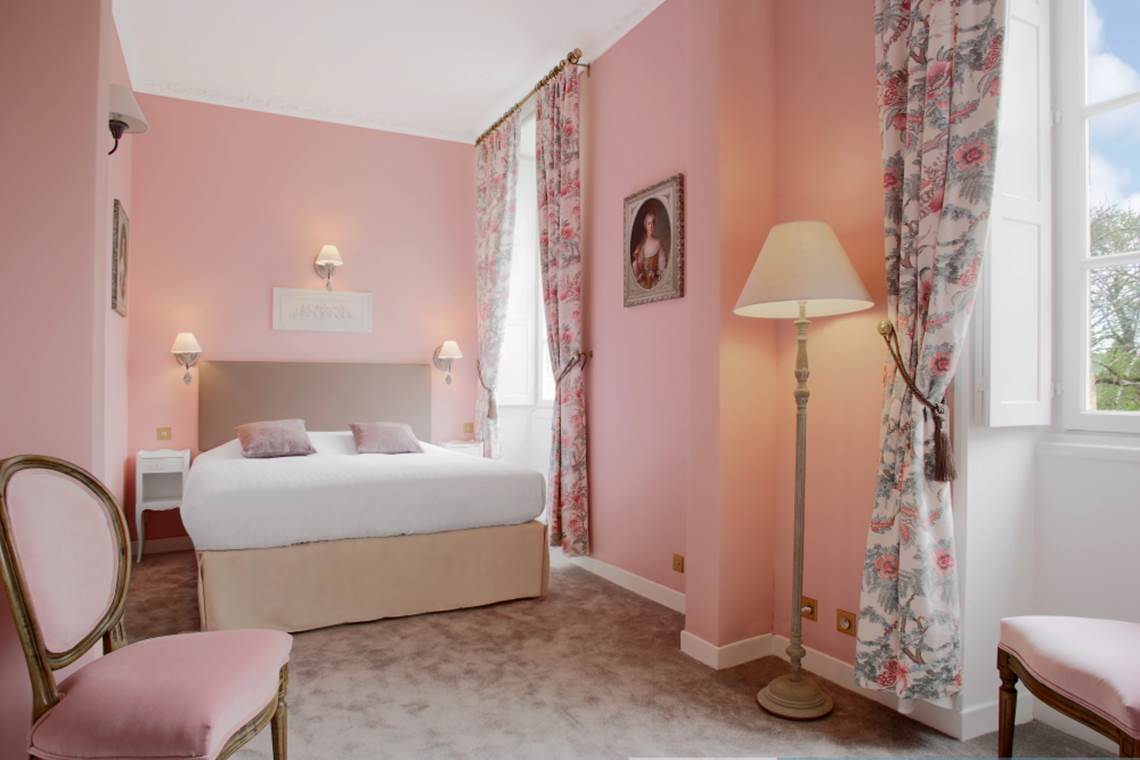 Chambres d'hôtes de charme Rose 5 vue tête de lit