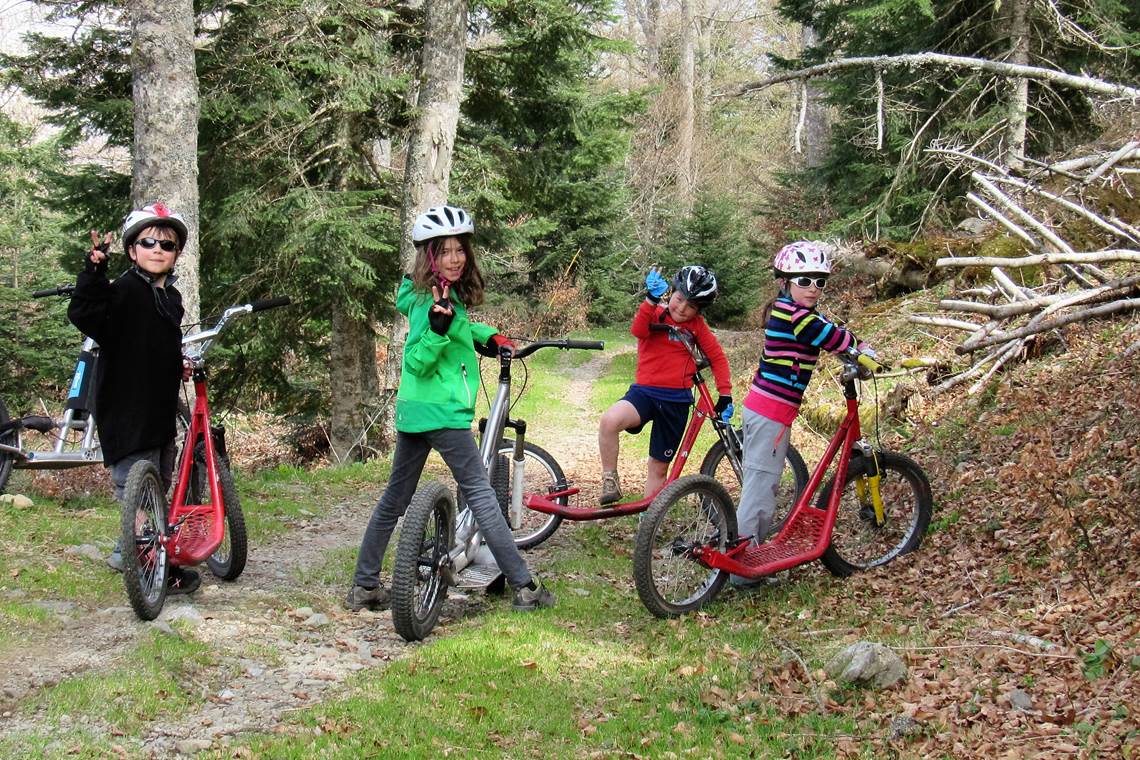 Pause à l 'entrée de la forêt des Téchous