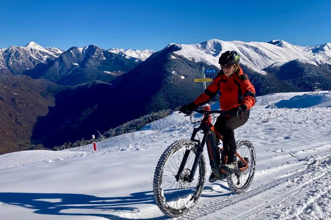 VTT Electrique sur Neige à Superbagnères