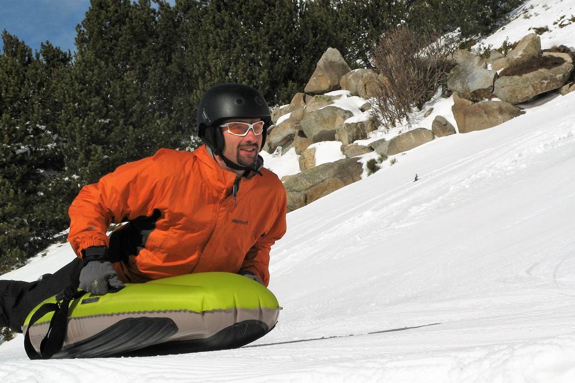 Glisse tranquille sur la grande traversée.