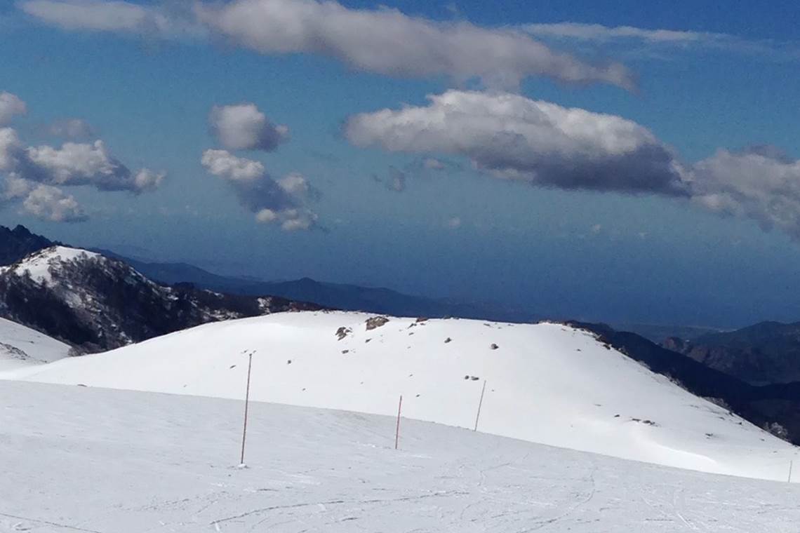 La neige et la mer !