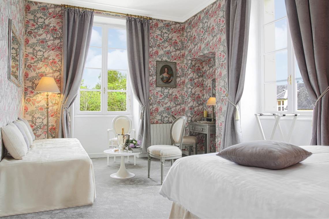 Chambre Pivoine château 3 de 2 à 4 personnes - 1er étage
