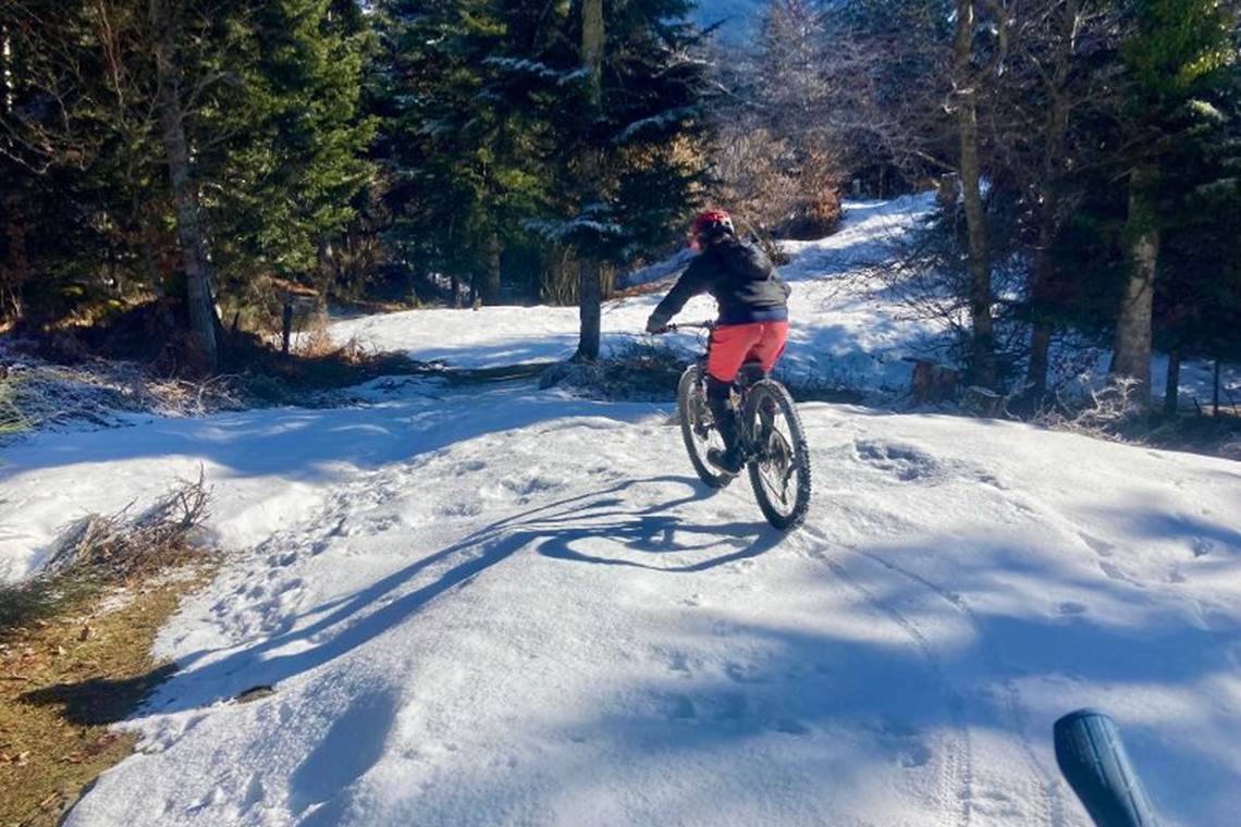 Descente dans la sapinière d'Aubas