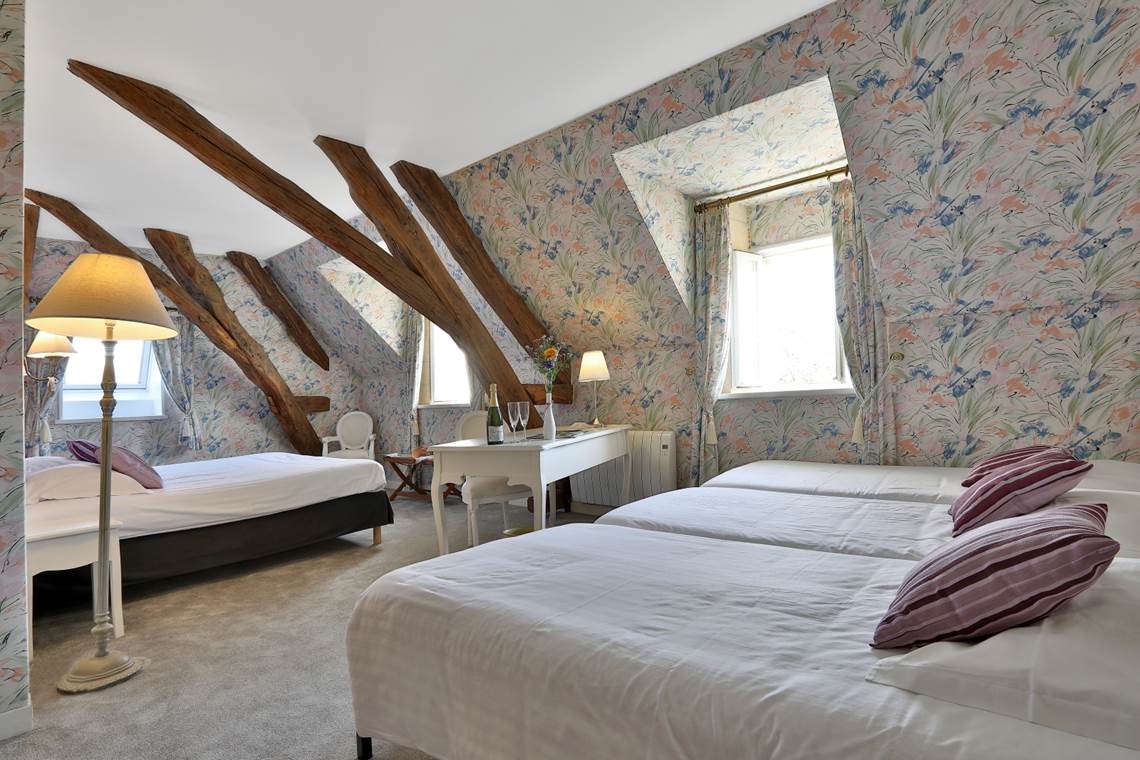 Chambre Parme château 2 à 5 couchages