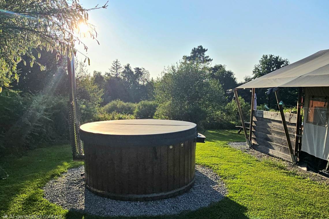 Hot tub Tente Safari 1