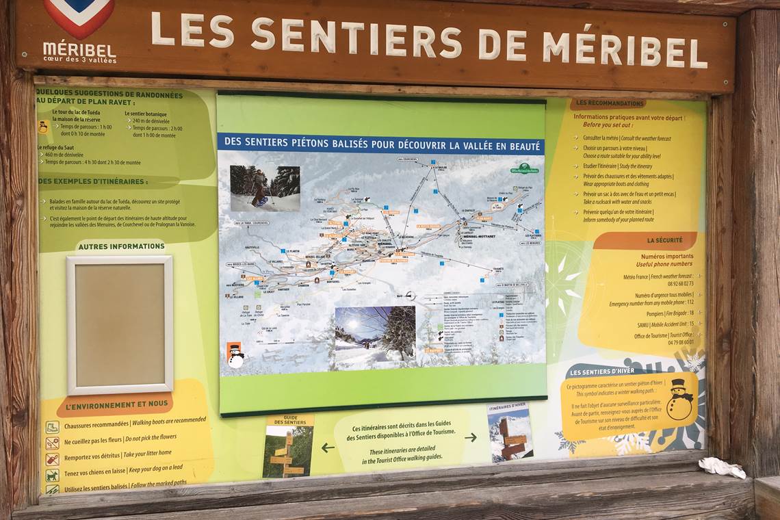 sentiers de Meribel