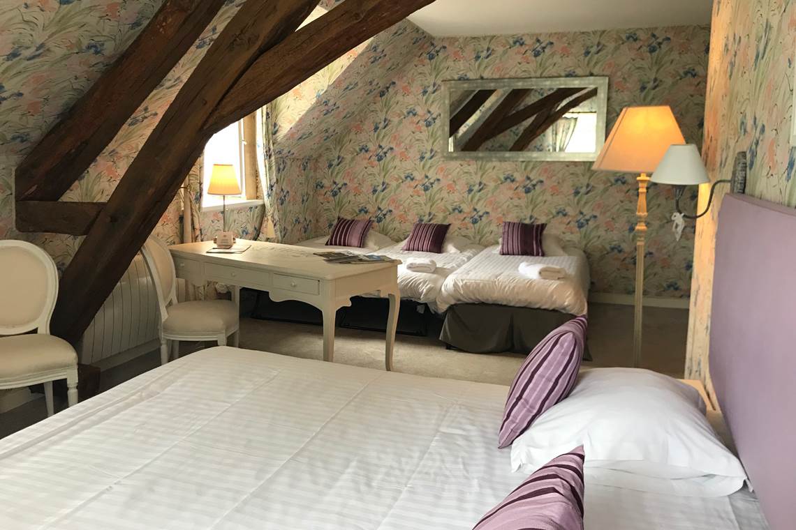 Chambre Parme dans le château au second niveau avec ascenseur