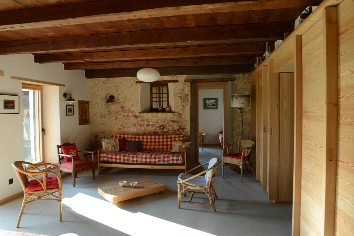 Espace Diamant, Crest Voland, Chalet des Molliettes, Appartement Saint Bernard (salon)