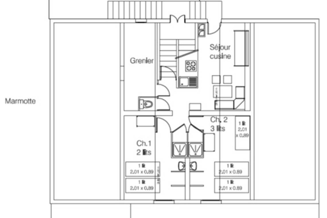 Appartement Marmotte (plan)