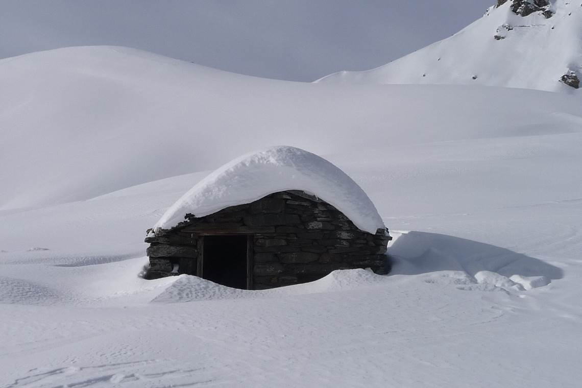 Randonnée à raquettes Les Cabanes d'Aoube