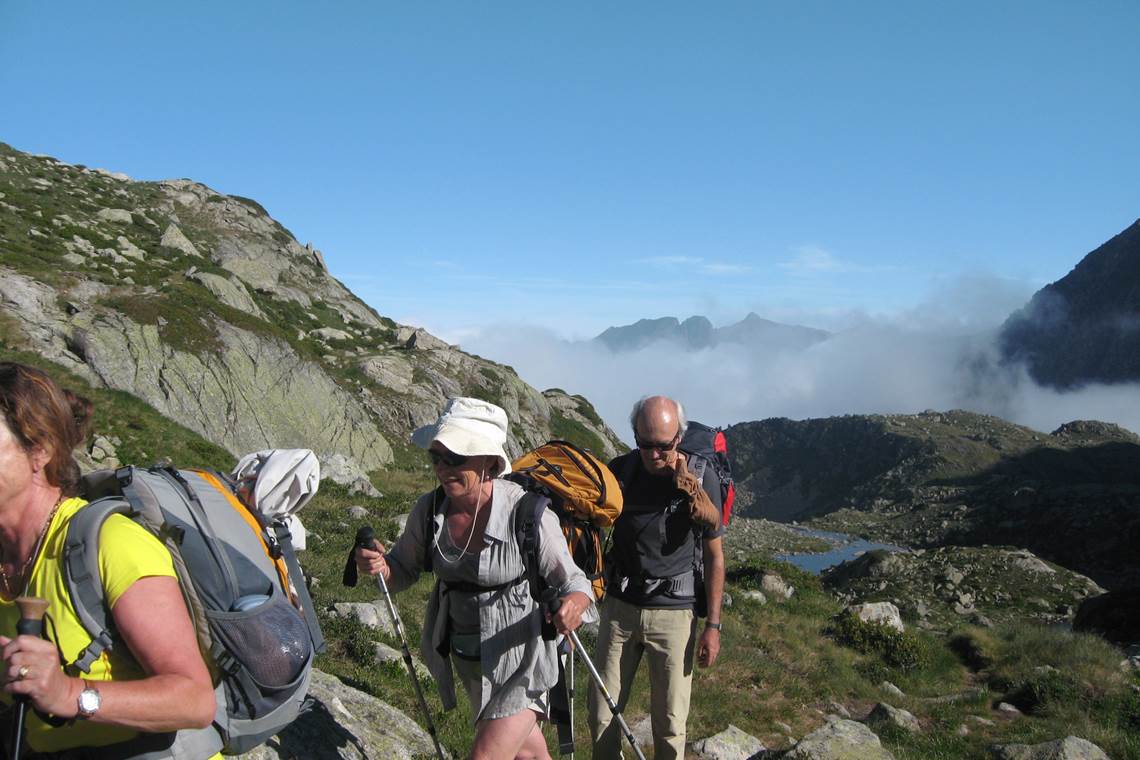 Ascension vers la hourquette de Mounicot