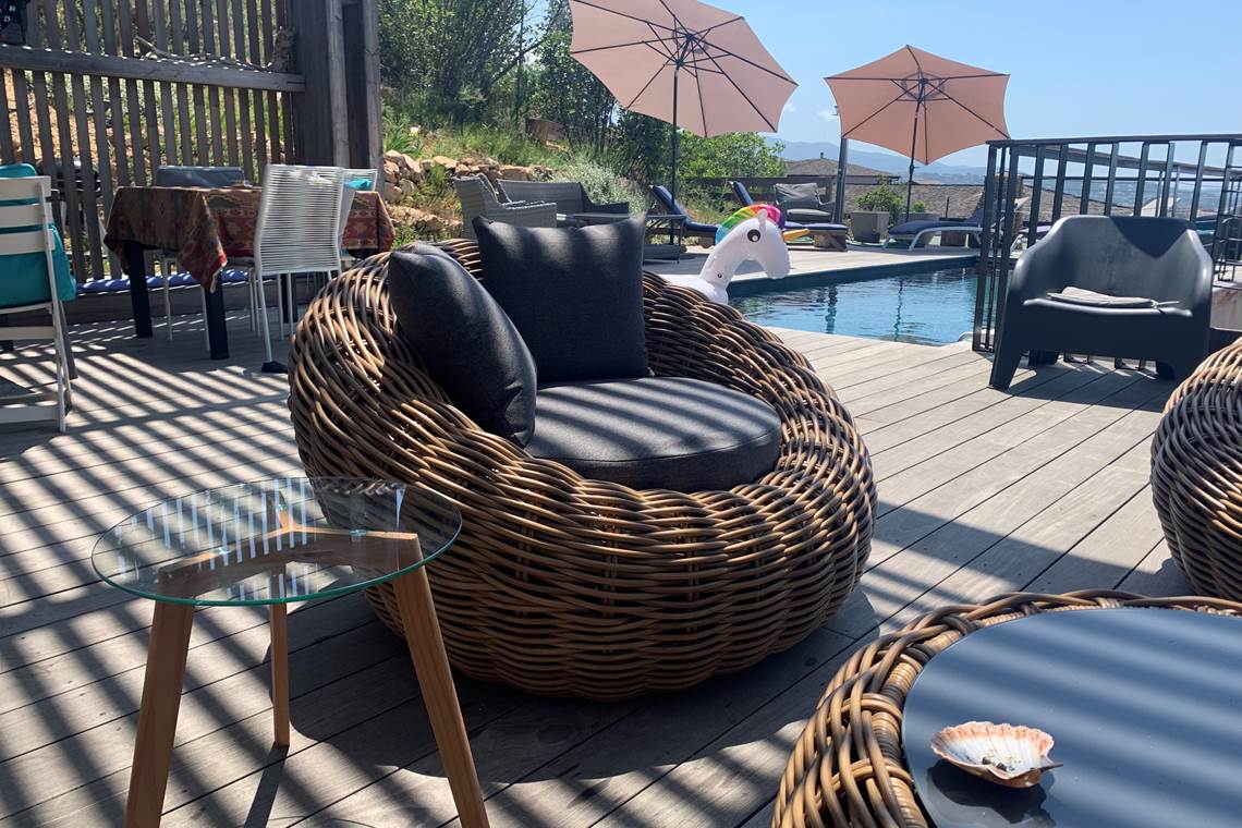 La terrasse et piscine