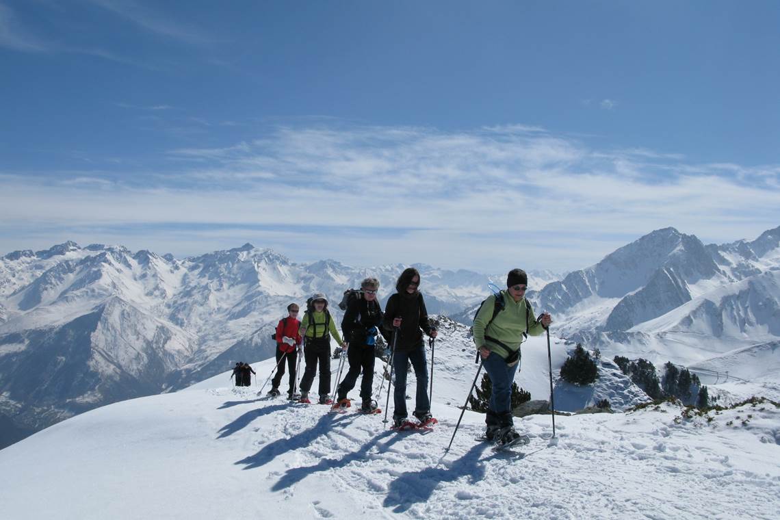 Randonnée hivernale sur les crêtes de l'Ardiden