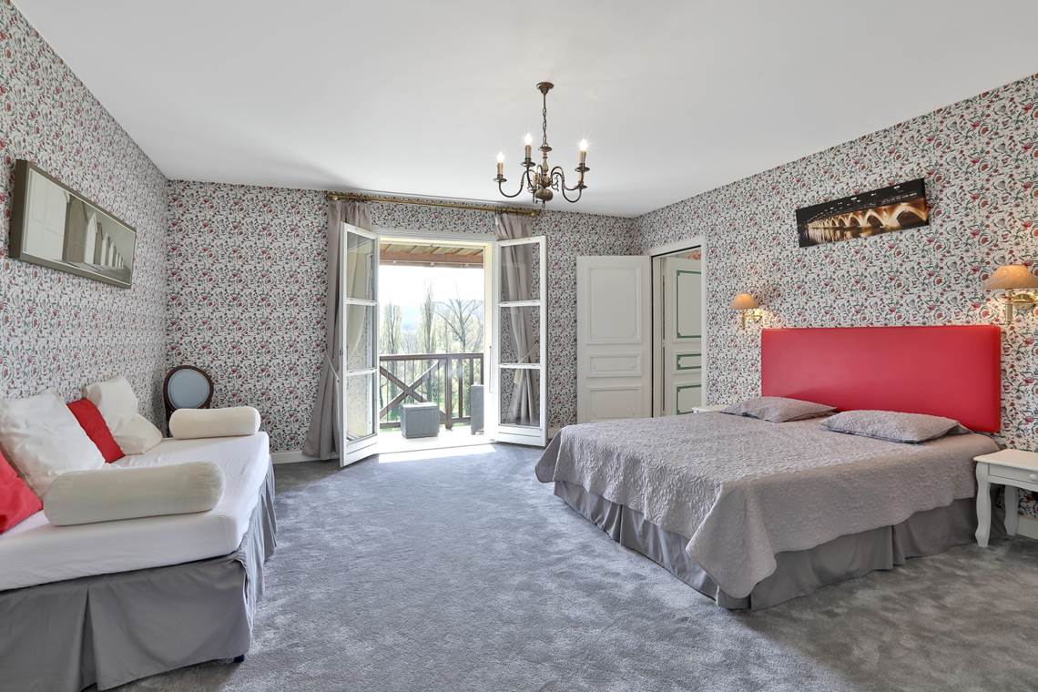 Gîte Junior Suite Gentilhommière 31-32 avec balcon - Chambre de 2 à 4 personnes