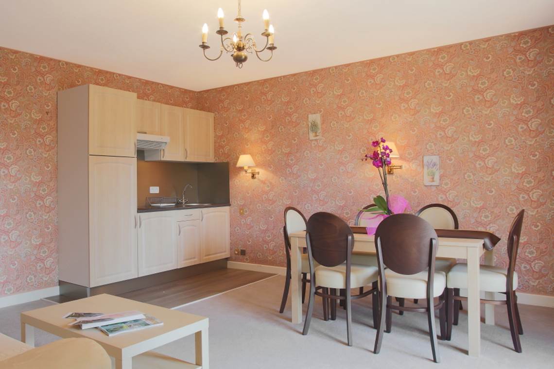 Gîte Junior Suite avec terrasse cuisine séjour gîte 29 30