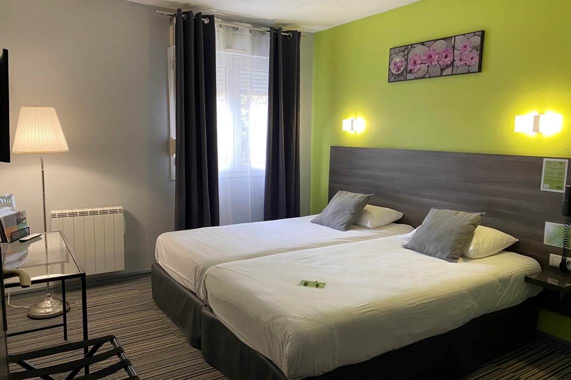 Chambre Lits Simples Confort - Vue sur Jardin