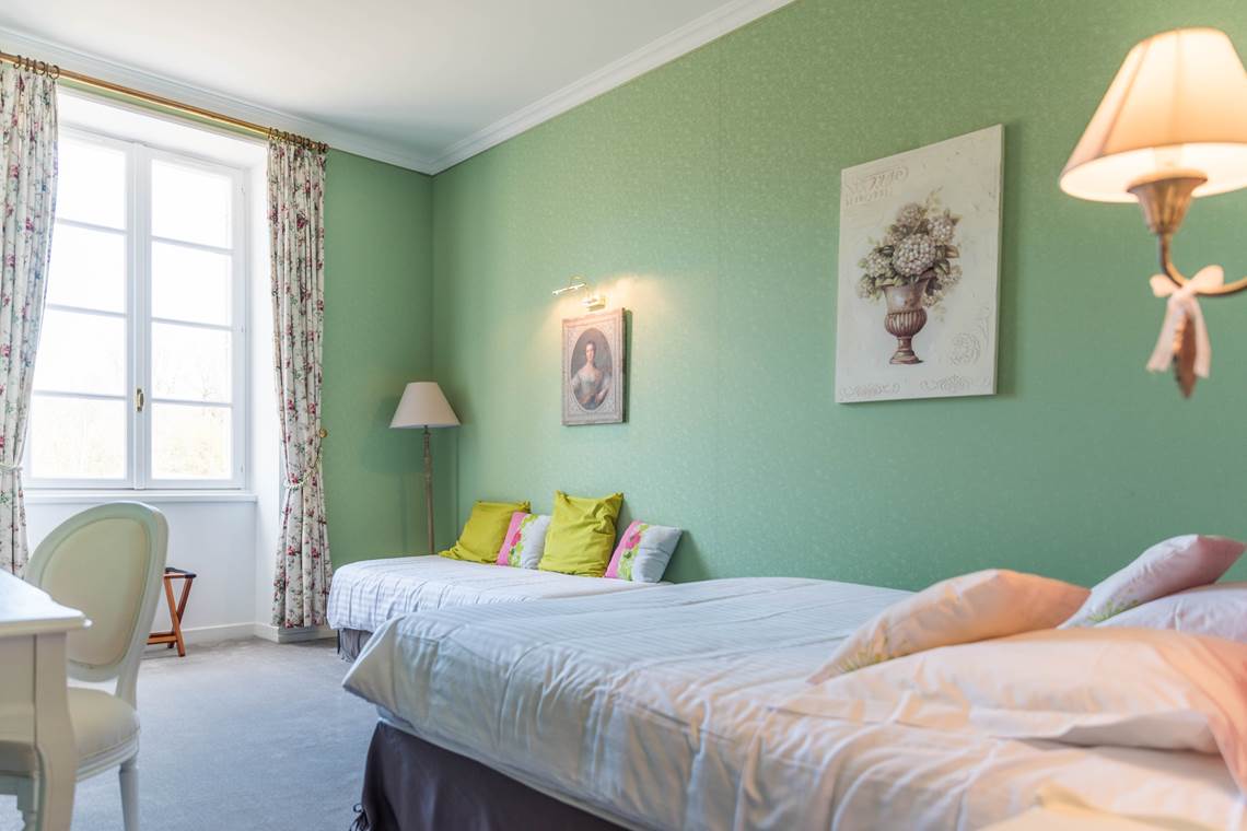 Chambre Verte Château double ou quadruple