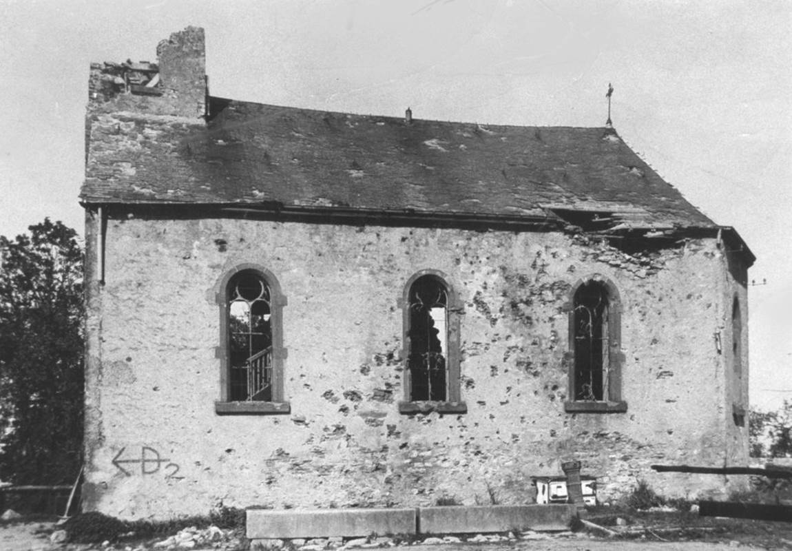 De Sainte-Barbe-kapel in januari 1945.-page