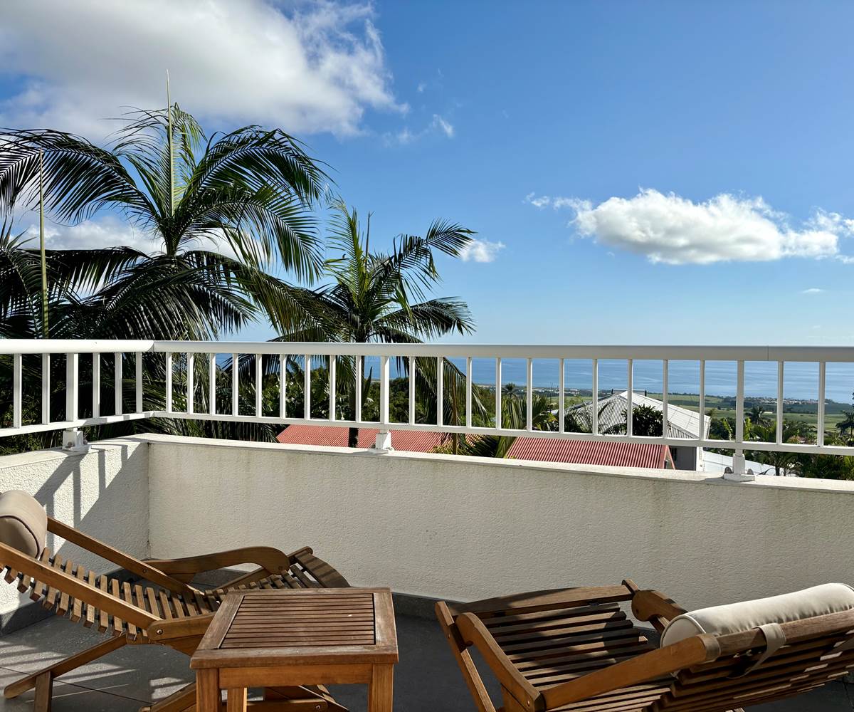 Bain de soleil terrasse privative vue ocean