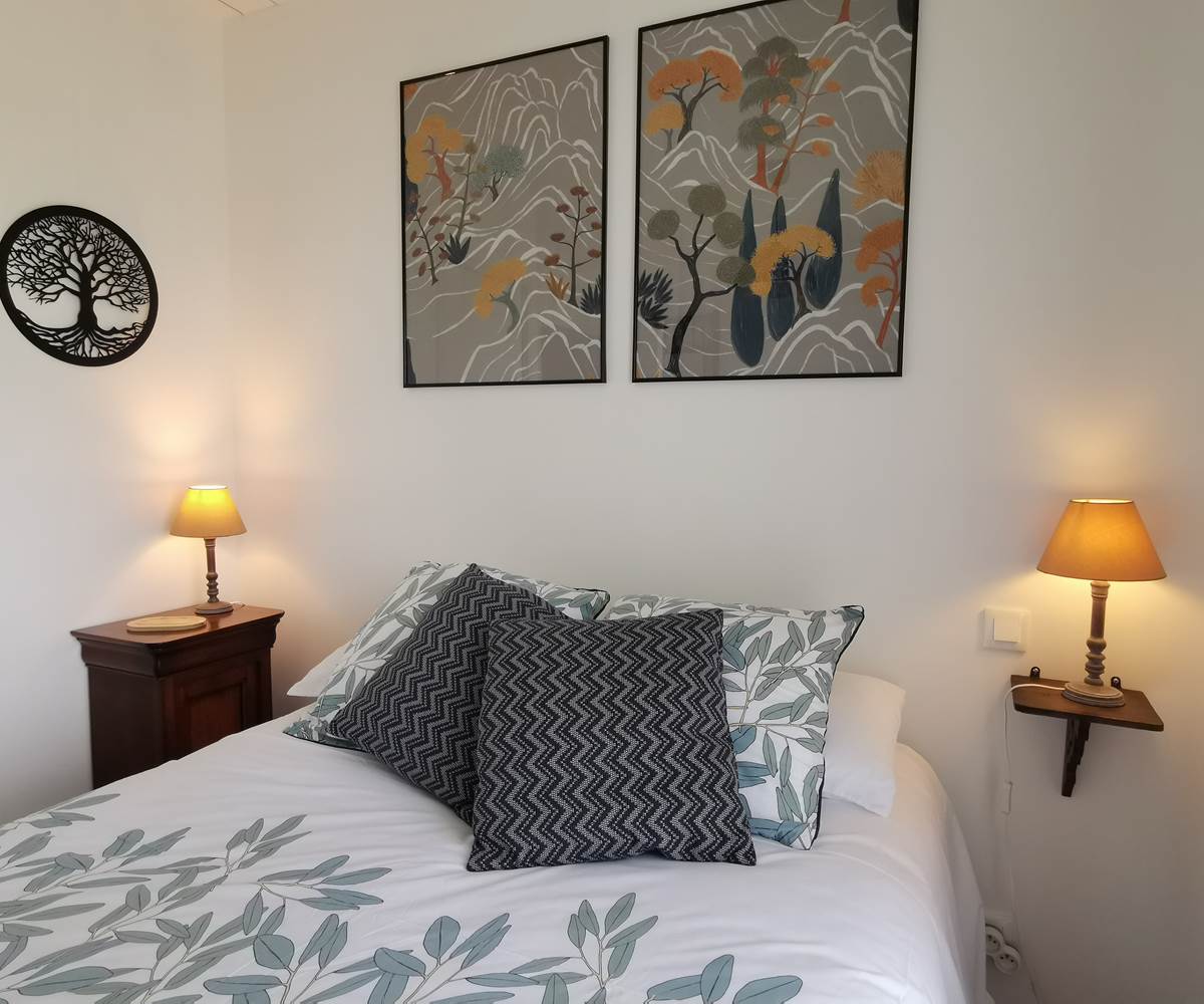 Détail décoration, chambre d'hôtes Chêne rouge, moulin de La Retardière, Orvault proche Nantes, Sautron, Treillières