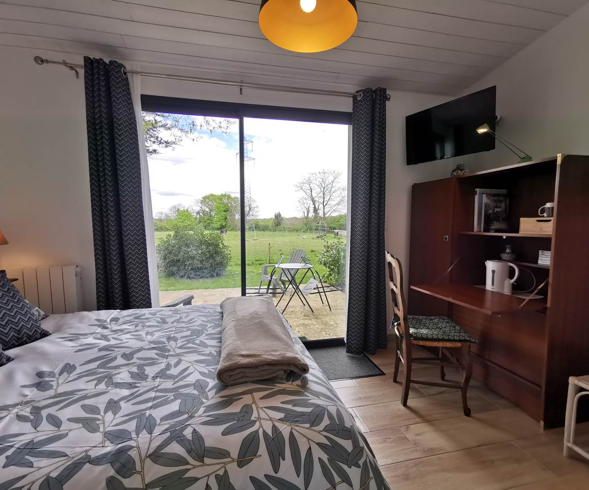 Chambre chêne rouge moulin de La Retardière, Orvault Nantes