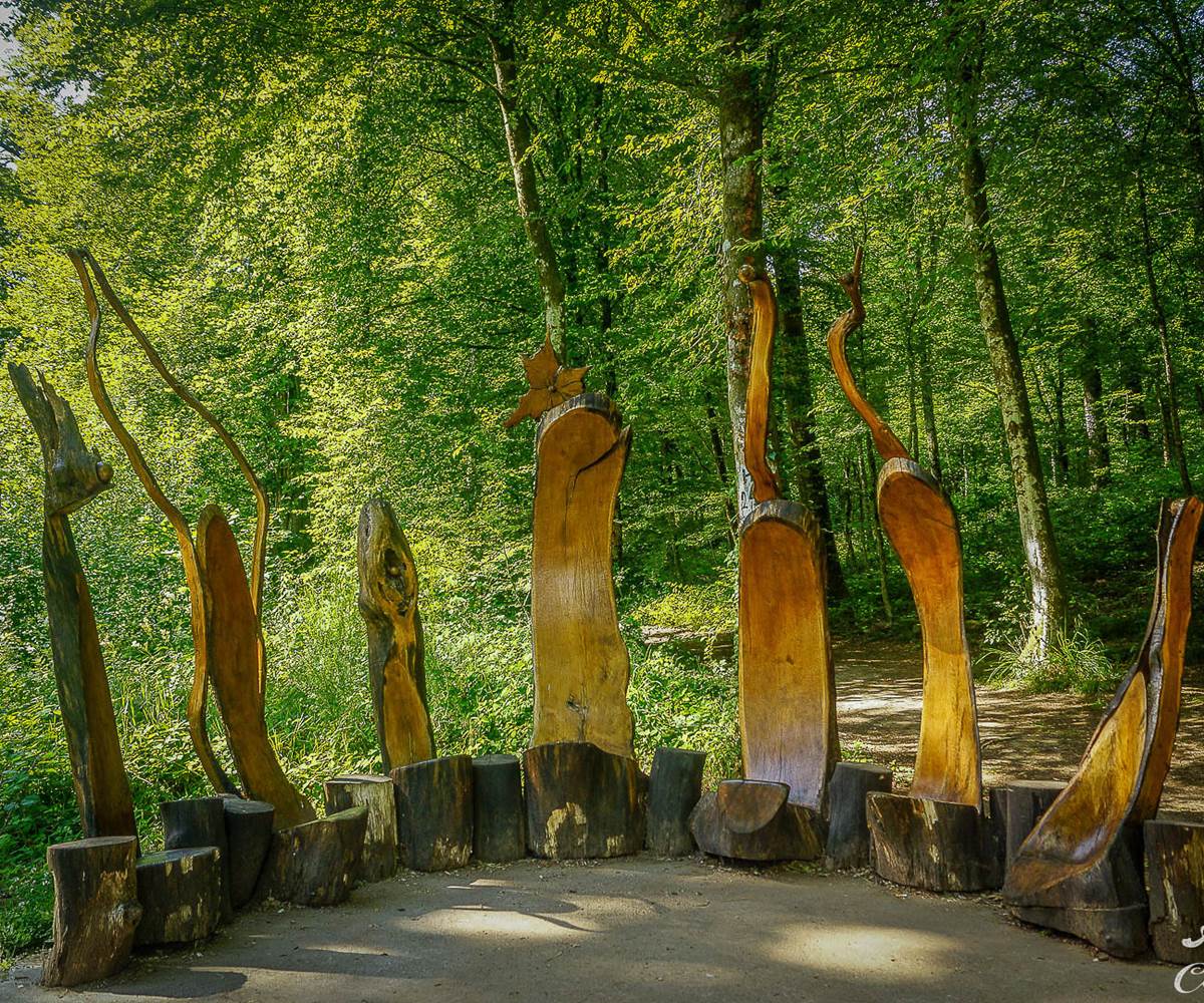 Œuvre sur le sentier des Songes