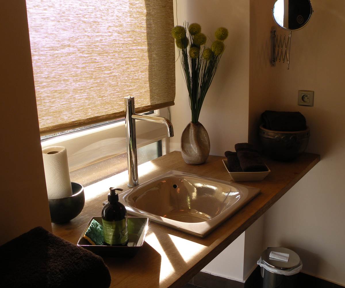 Salle d'eau avec chambre
