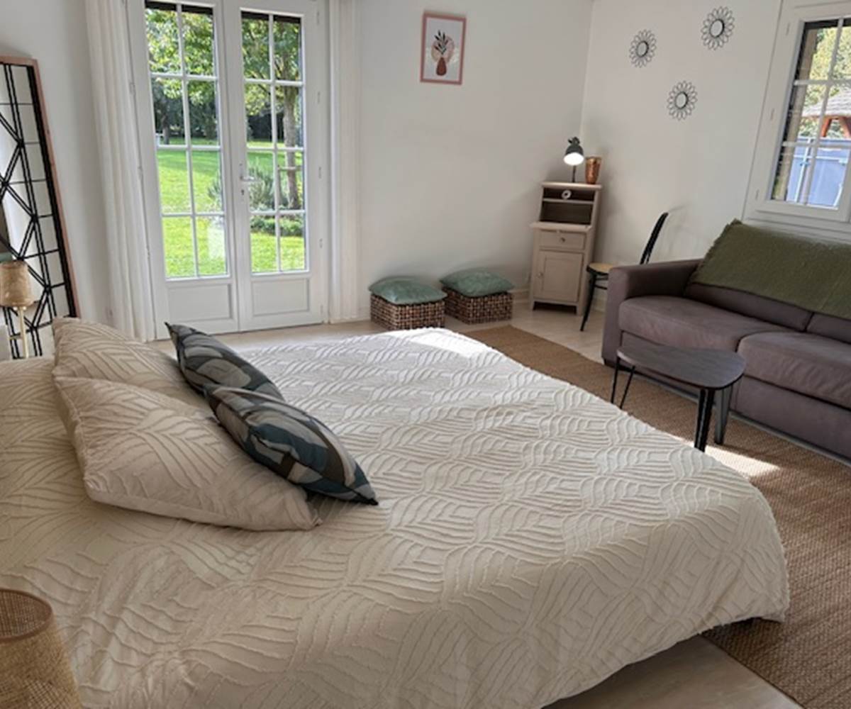 Chambre double supérieure L'Authentique qui compose la suite