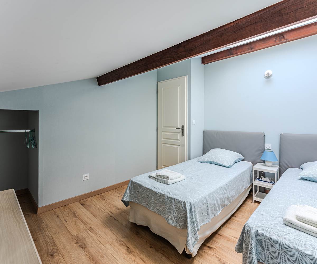 Chambre 2 lits simple 80x200 gîte 2