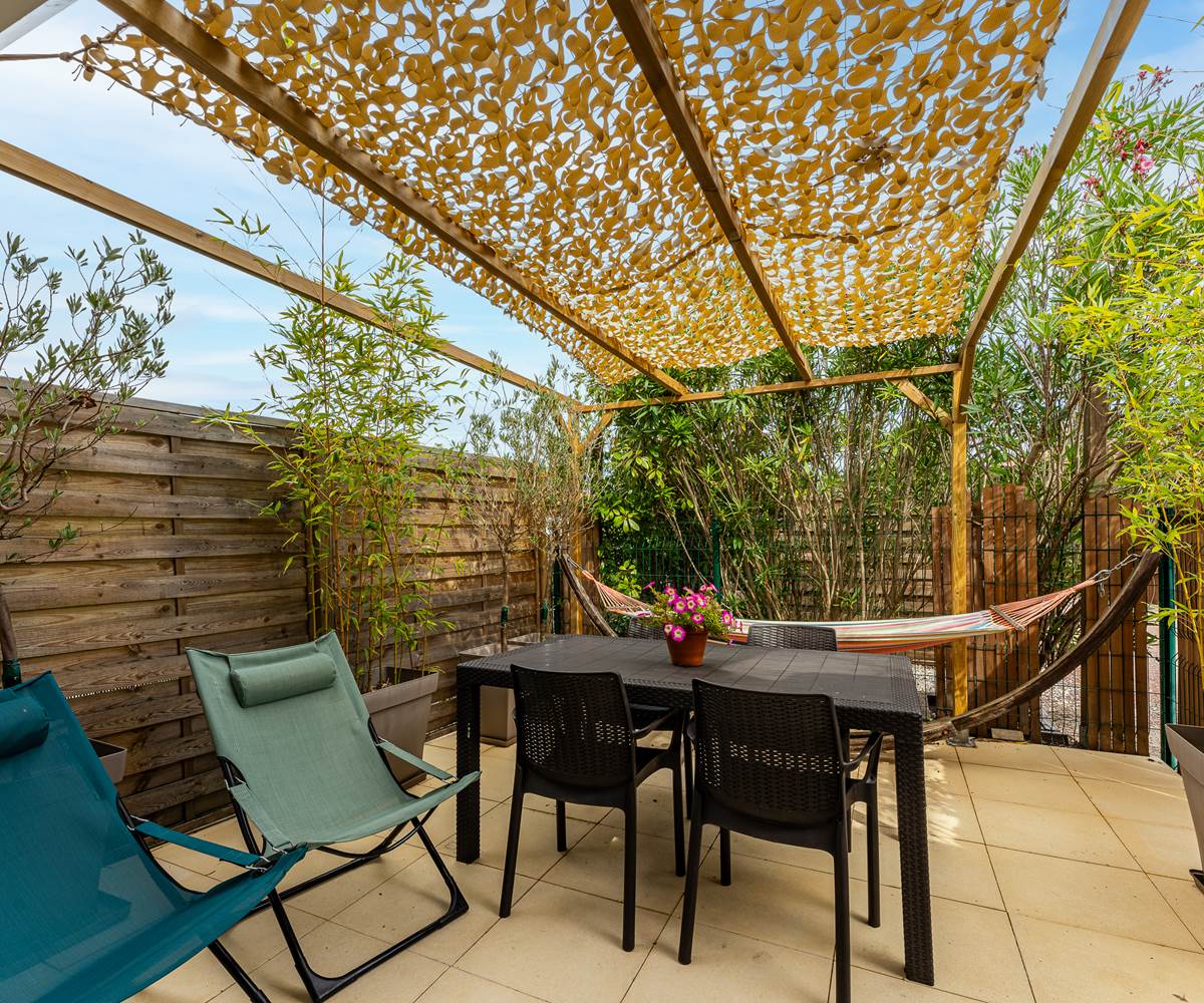 Terrasse gîte 2  coin relax