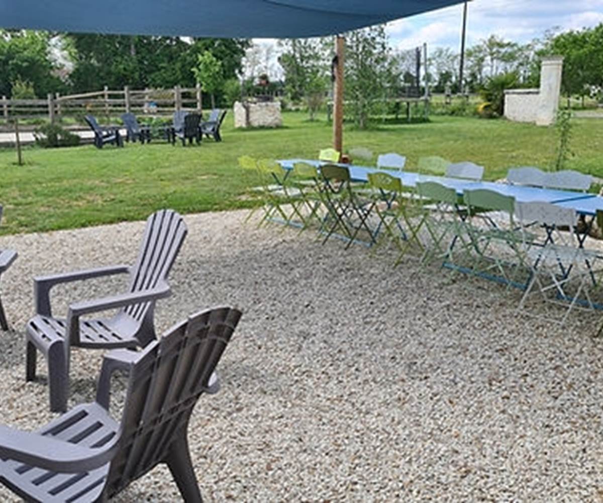 terrasse et voile d'ombrage