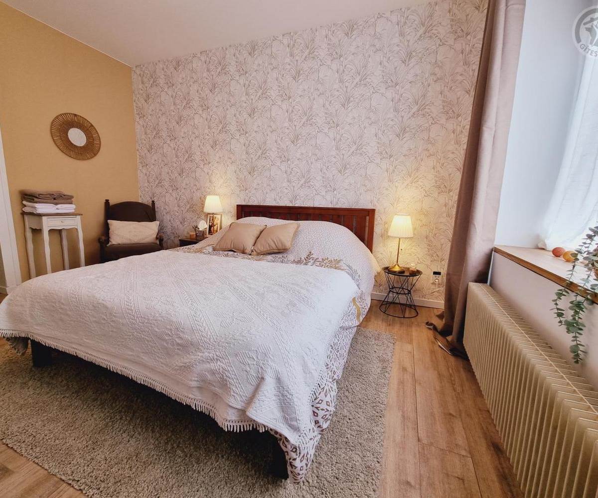 Location avec salle de bain en rez de chaussée près de Lille - Chambre bianca Rez de chaussée Lit Queen Size 160 x 200 cm