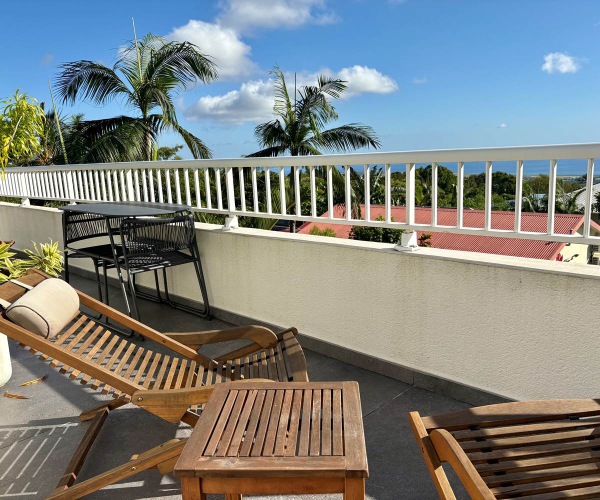 Bain de soleil terrasse privative vue ocean