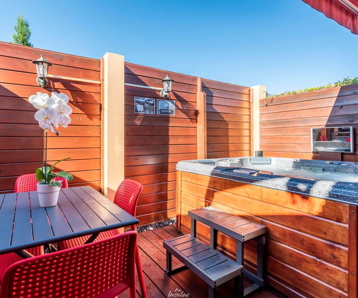 Terrasse privé Bungalow Premium Spa